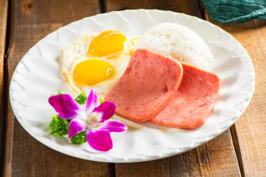 Ham & Egg Rice / Riz jambon et œuf