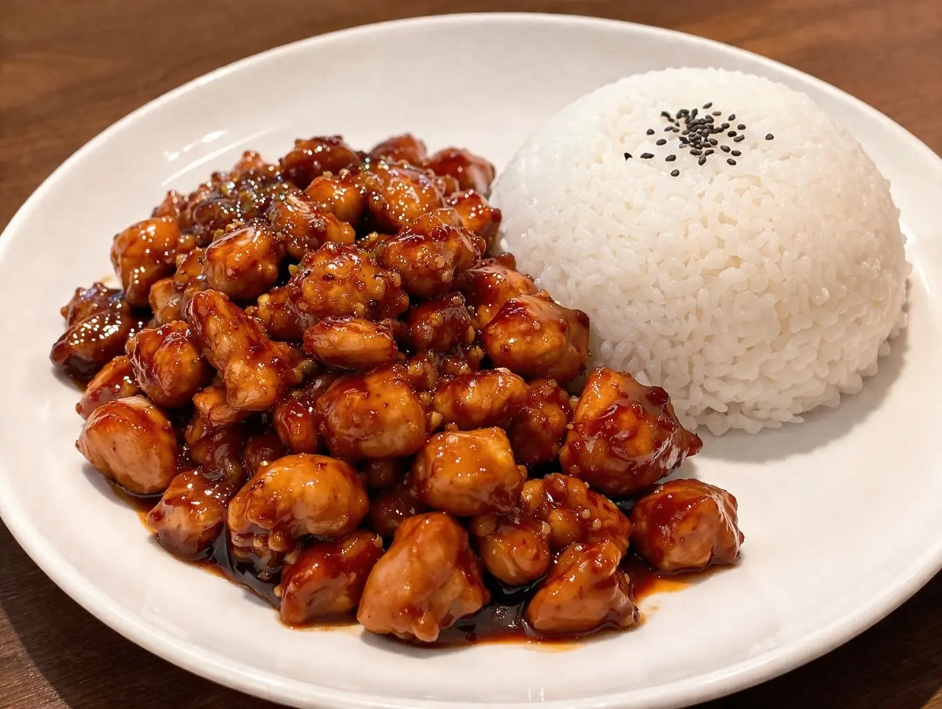 Sauteed Chicken in Spicy Sauce Rice / Riz poulet sauté sauce épicée