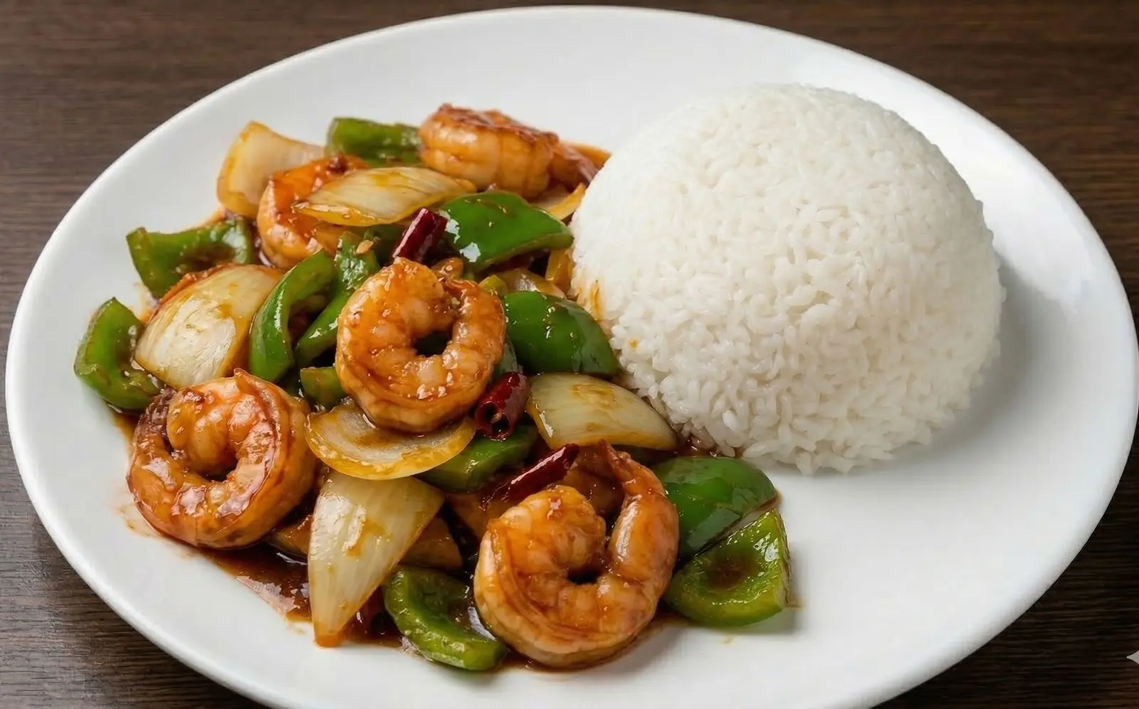 Szechuang Shrimps Rice / Riz crevettes sichuanaises