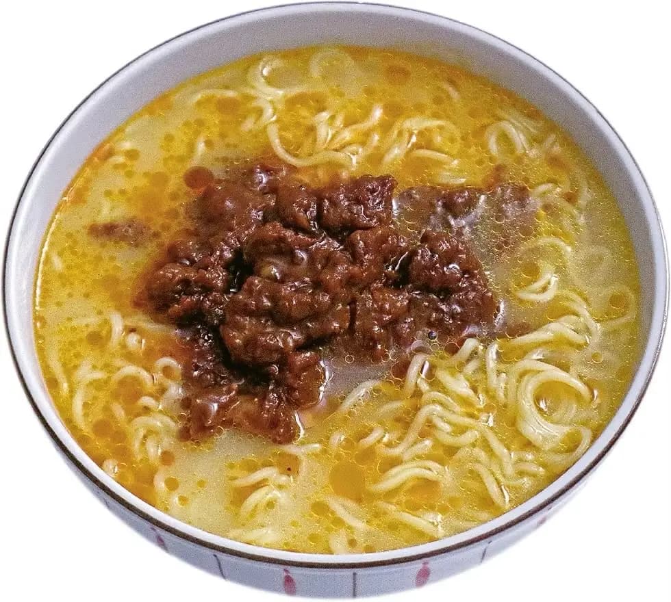 Beef w/ Satay Sauce Noodle / Soupe de nouilles bœuf sauce satay