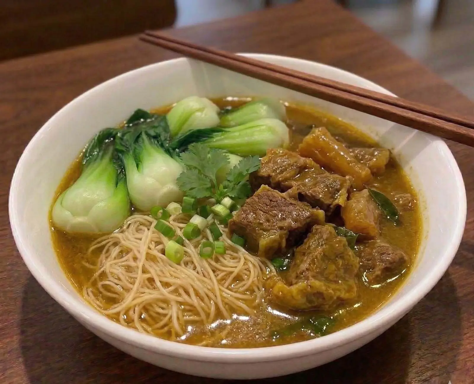 Curry Beef / Chicken Noodle / Soupe de nouilles bœuf / poulet au curry