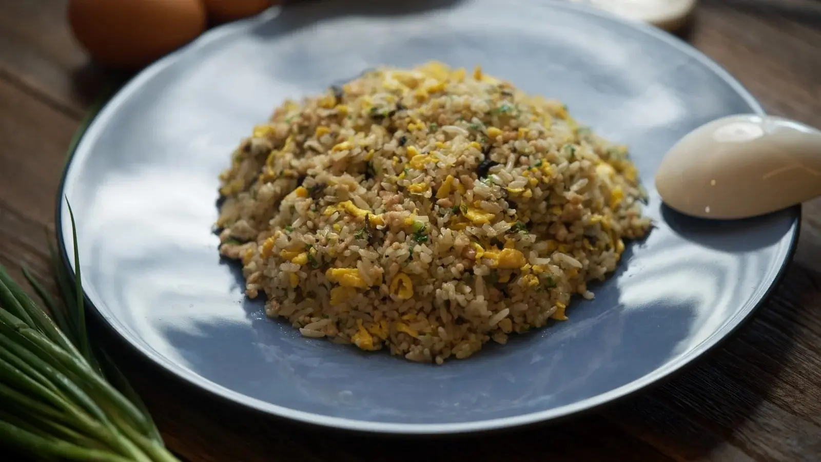 Marinated Olive & Minced Pork Fried Rice / Riz sauté au porc haché et olives marinées